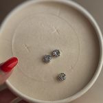 گردنبند تک نگین و گوشواره